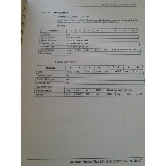 Computer Quantum Product Manual Fireball Plus LM 10.2/ 15.0 / 20.5 / 30.0 GM AT - Picture 8 of 10